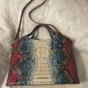 Brahmin Stylish Multicolor Snake Print Women's Bag